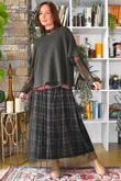 Tiby Cashmere Touch Layering Top Baroque Country Bloom Green